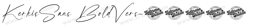 KerkisSans BoldVers字体转换